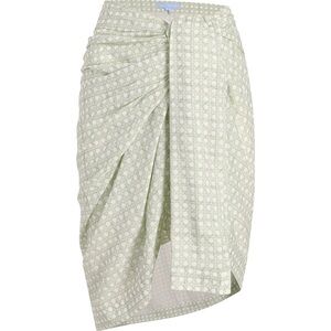 Hill House Josie Pareo, Green Basketweave, One Size, NWT